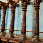 traditional wooden columns