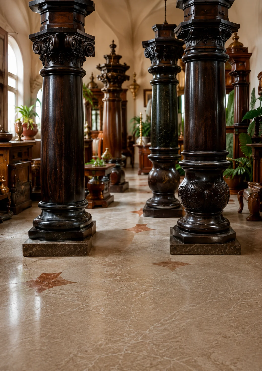 Wooden & Stone Columns